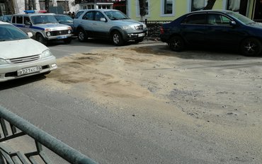 Активисты Народного фронта Бурятии провели проверку восстановления дорог после коммунальных аварий
