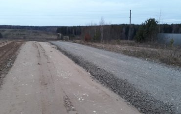 Проведен ремонт дороги к двум деревням в Кирово-Чепецком районе