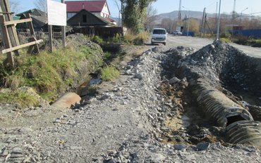 Затянувшийся ремонт двух улиц в Южно-Сахалинске