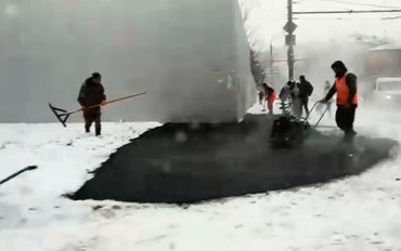 Нарушения по укладке асфальта в снег в Оренбурге не выявлены