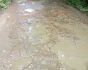 Отсутствие асфальтированной дороги в поселок Михалково. Ситуация усугубляется с наступлением сезона дождей: дорога все больше размывается и затрудняет движение автомобилей и пешеходов