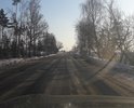 Участок между отремонтированной дорогой и московским шоссе- в плохом состоянии(много ям и трещин).