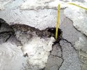 Напротив дома 130 по ул. Алма-Атинская образовался провал дорожного покрытия, глубина составляет порядка 10 см, на протяжении 5 метров, скоро в эту яму машина поместится