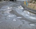 На отрезке дороги между домами на ул. Новосибирской, 43 и 45 огромное количество ям, вообще невозможно ходить. В прошлом году этот отрезок дороги засыпали каким-то материалом, но после дождей количество ям увеличилось кратно.