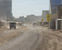 В центре города Якутска один участок дороги без асфальта. В дождь не возможно ездить, летом стоит пыль.