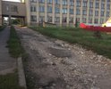 Катастрофическое состояние дороги возле рузаевского института машиностроения