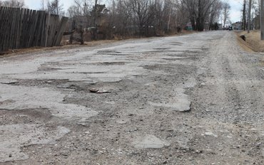 Жители села Камышовка в Еврейской автономии жалуются на неудовлетворительное состояние  улицы 70 лет Октября
