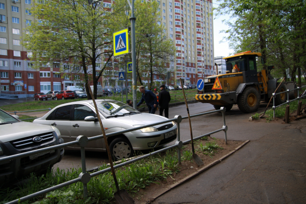 В Ижевске ликвидирована опасная парковка рядом с пешеходным переходом возле одной из школ