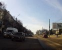 ямы и разбитая проезжая часть на проезжей части ул. Дзержинского при пересечении с ул. Чехова при движении в сторону ул. Павлуновского