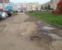 На данном участке дороги наблюдаются отдельные повреждения дорожного полотна (выбоины, трещины, деформации и разрушения), а также систематическое скопление дождевых вод (существующий ливнесток в виде металлической трубы с отверстиями не эффективен).