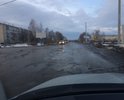 Одна из самых больших улиц города, постоянно в воде и ямах, скрывающих половину колеса легкового автомобиля.