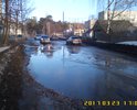Разлив на отдельно взятой улице в разгаре, да же после "кирпичного" ремонта.