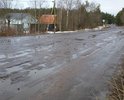 От приветнинского в сторону приморска на протяжении 25км не возможно ехать.