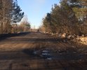Дорога никогда не имела асфальтного покрытия, каждый год ее пытаются грейдеровать, подсыпать щебень, но все безуспешно, жители поселка Новый, давно просят администрацию города помочь с ремонтом дороги. По данной дороге ходит единственный автобусный маршрут. О пешеходной зоне, которой нет, приходится молчать.