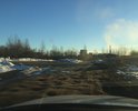 Здесь конечная остановка автобусного маршрута, дорожное покрытие просто никакое, в межсезонье люди мучаются с подходом к остановке.