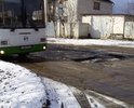 Не смогла разместить несколько фотографий. Показала,что здесь ходит общественный транспорт. Ямы  с прошлого года стали глубже, шире. Объезжать их всё труднее. На днях пришлось менять стойку, подвеска застучала. О соблюдении ПДД говорить не приходится. Тротуаров нет. по этой дороге идут и едут  как придётся. Ночью особенно плохо ехать, а идти вообще страшно.