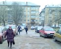 Дорога и парковка перед Сбербанком пр-т Ленина,115А-113Б
