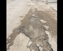 Разбитая дорога, отсутствует разметка