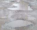 Очень плохая дорога при подъезде в школу.