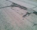 Дорога капитально не ремонтировалась с момента ее постройки в 2001 году, чуть только подлатали, но это никак не решает проблему.
