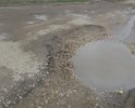 я уверен что всему этому есть обьяснение .Просто "жидкий асфальт" под действием солнца испарился