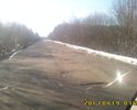 Дорога разрушена, ездить опасно.
