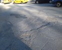 Разбитая дорога от аэропорта Домодедово