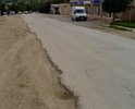 аварийный участок дороги Феодосия-Ялта на закрытом повороте