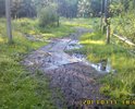 Тропинка в парке натоптана, но не благоустроена.