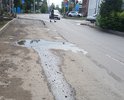 Выбоина и ямы по ул.Советская, создают препятствия для безопасного движения