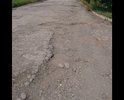 От асфальта остались фрагменты