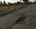 Яма по маршруту 5,6 от конечной остановки в сторону Степаняна