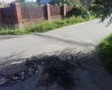 от времени просело дорожное полотно вокруг бетонной трубы ливневой канализации проходящей под дорогой на перекрестке ул. Попова и ул. Матросова, в результате чего образовалась неровность высотой 15-20 см, представляющая серьезную неудобность для движения автомобилей и пешеходов. так же на грани разрушения находится канализационный люк расположенный рядом.