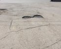 На ул. Гагарина мной уже более 10-ти дней наблюдается повреждение дорожного покрытия в виде ямы, размеры которой превышают нормативно допустимые, установленные п.3.1.2 ГОСТ Р 50597-93, и которая представляет явную опасность для дорожного движения.