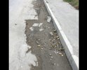 Разбитый участок дороги