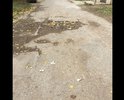 Разбитый участок дороги
