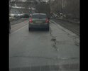 дорога вся в ямах, местами ямы невозможно объехать - а глубина достигает 15-20см.