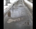 Люди ходят по лужам. Дорожку не ремонтировали лет 20. Дети утром ходят в садик, родители на работу этой дороги. Без резиновых сапог не возможно пройти.