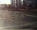 Множество ям и щебенки на всем протяжении участка
