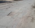 Вместо дороги - лунный пейзаж.