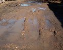 Основной проезд к домам № 19 и №21 находится в неудовлетворительном состоянии. Он имеет грунтовое покрытие. Ежегодно в весенне-осенний период, а также летом во время сильных дождей подъезд к жилым зданиям как жителей, так и экстренных служб затруднен, а порой и невозможен. На легковом автомобиле, имеющем низкий клиренс проезд исключен вообще, так как автомобили попросту застревают в грязи и приходится прибегать к помощи техники, имеющей полный привод. Имеет место быть вероятность повреждения автомобиля, в силу того, что лужи достаточно глубокие. Ремонт данного участка дороги не производился как минимум 5 лет. В 2013 году лужи были засыпаны шлаком, который через несколько месяцев был размыт дождем и образовались новые ямы, провалы, лужи.