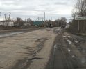 Участок дороги в ненормативном состоянии. Ямы и колейность