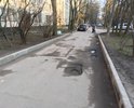 Дворовая территория улицы Павловской сильно разбита