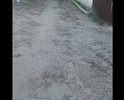 Пешеходной дорожки нет. Центр города. Ходим по грязи.