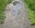 Ужасная дорога, после дождей прости невозможно. По краям - болото, а это почти центр города, вокзал!