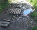 Ужасная дорога, после дождей прости невозможно. По краям - болото, а это почти центр города, вокзал!
