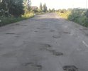 Дорожное полотно на территории всей деревни, а также перед и после указателя населённого пункта крайне нуждается в замене или, как минимум, ремонте.