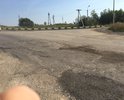 Сплошное разрушение дорожного полотна.