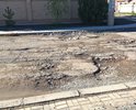 Асфальтовое покрытие дороги местами разрушено (между переулками 7 и 8 Ульяновский). Часть ее покрытия (от ул.Александрова до Ульянова 78) представляет из себя сильно выщербленный бетон.