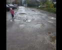 Дорога в ужасном состоянии. По этой дороге каждый день ходят дети в школу и родители с детьми с детские сады. Для пешеходов нет дорожки , а сама дорога состоит из ям.